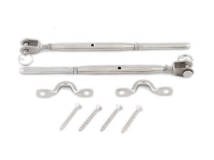 Jaw Swage Rigging Screw Fork Terminal with Saddles and Screws LRTT Kit