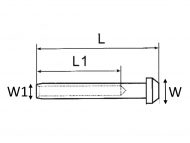 Swage Rod Terminal or End Stopper Dimension Diagram 2