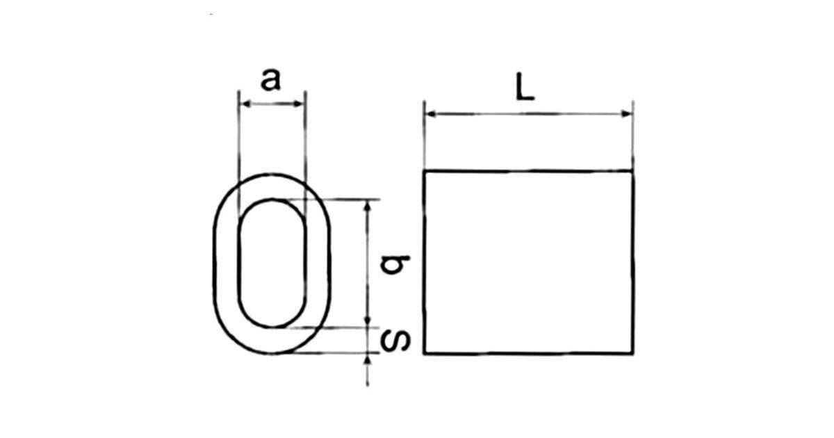Oval Stainless Steel Swage Sleeves ALL SIZES