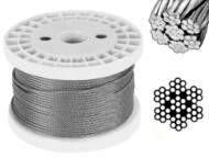 7×7 G316 Stainless Steel Wire Rope on a Plastic Reel