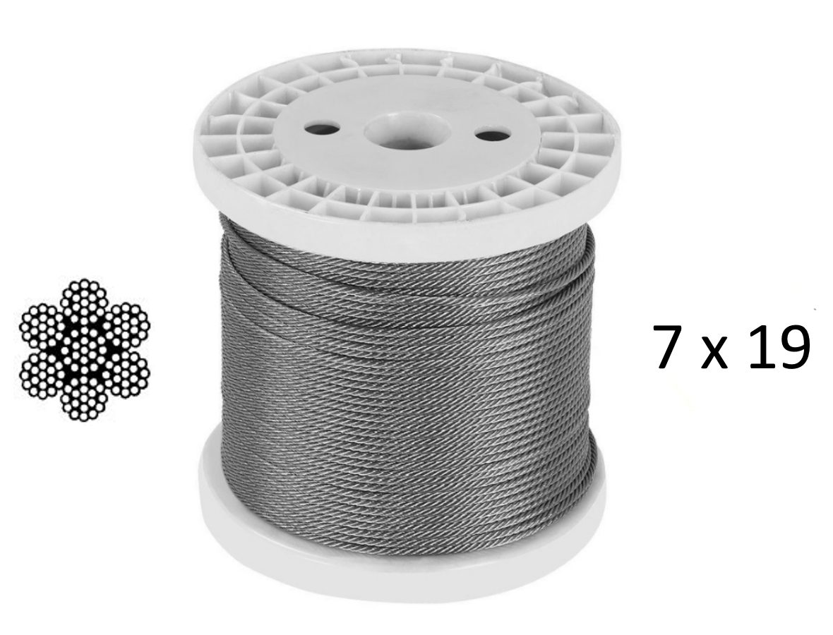 2.5mm 1x19 G316 Stainless Steel Wire Rope - Low Cost Wire