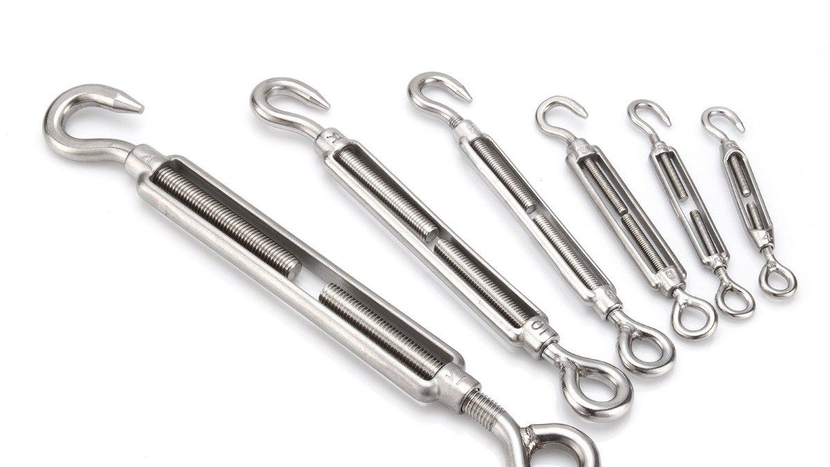 Hook Eye Open Turnbuckle G316 Stainless Steel ALL SIZES
