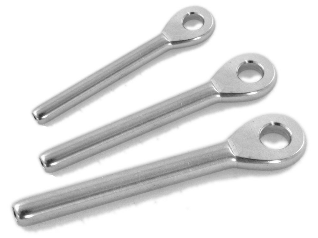 10pc-ACCIAIO INOX T316 Swage OCCHIO TERMINALE PER CAVO Ringhiera - Foto 8