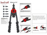 Heavy Duty Rivet Nut Installation Tool with M3, M4, M5, M6, M8, M10 Mandrels_LR