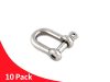 10 Pack of Dee Shackle G316 Stainless Steel