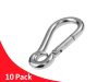 10 Pack Snap Spring Hook with Eye