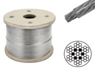 7×7 Clear Coated Wire Rope Profile and Structure Diagram