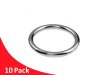 10 Pack Stainless Steel Welded Ring