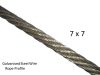 7X7 Galvanised Steel Wire Profile