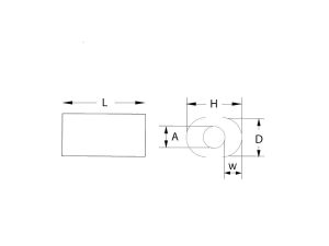 Copper Cable End Stop Stopper Dimension Diagram