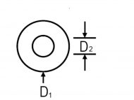 Flat Washer Dimension Diagram