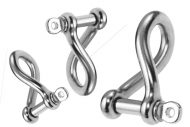 Twisted D Shackle G316 Stainless Steel