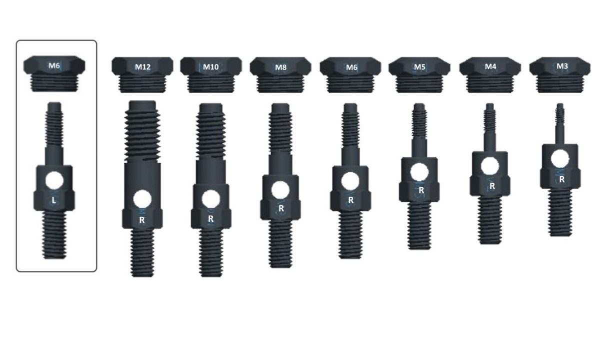 2PCS Replacement Mandrel For Riveter And 50PCS Rivet Nuts, Hand Rivet