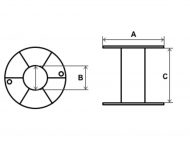 Wire Spool Dimension Diagram