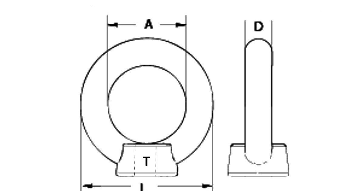 Eye Nut Collared DIN 582 M10 Zinc Plated Steel 0.23T TRADE PACKS