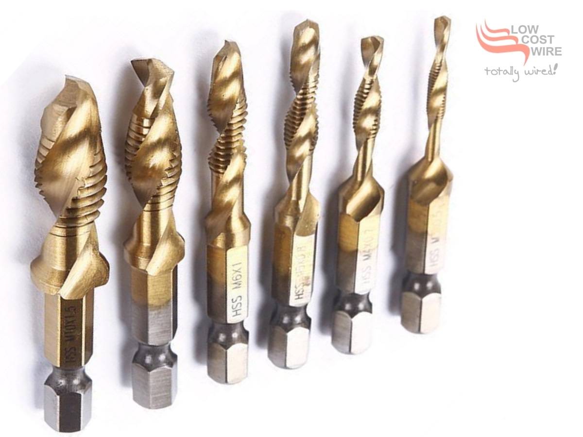 Combination Drill Tap Titanium Coated HSS ALL SIZES Low Cost Wire