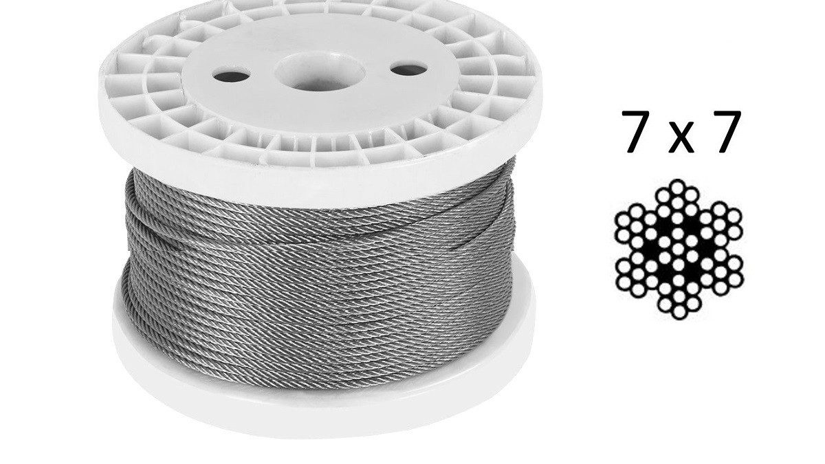 3.2mm 7×7 G316 Stainless Steel Wire Rope – Low Cost Wire