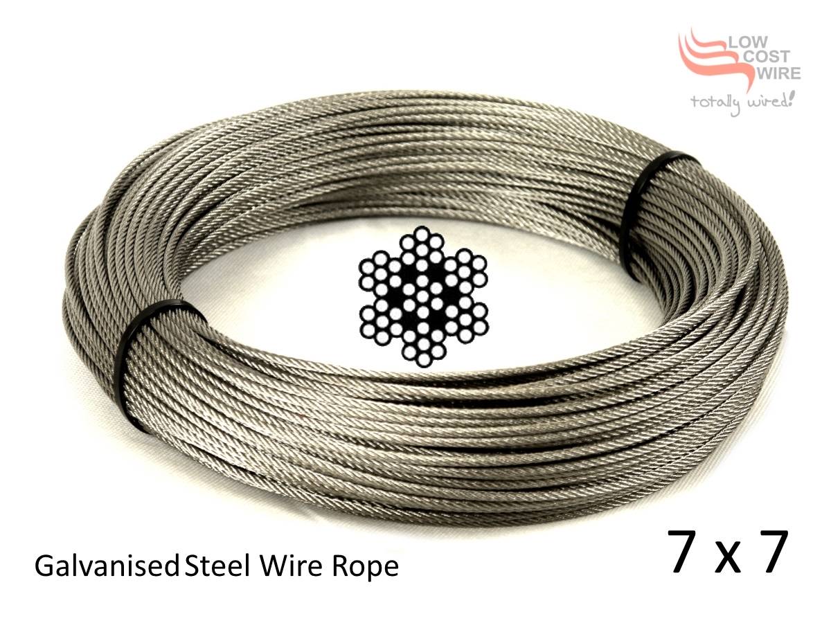 7×19 G2070 Galvanised Steel Wire Rope