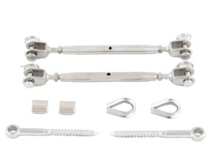 Jaw Jaw Rigging Screw Thimble Swage Long Lag Screw Eye LRTT Kit