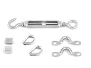 Hook-Eye Turnbuckle Thimble Swage Saddle SRMM Kit