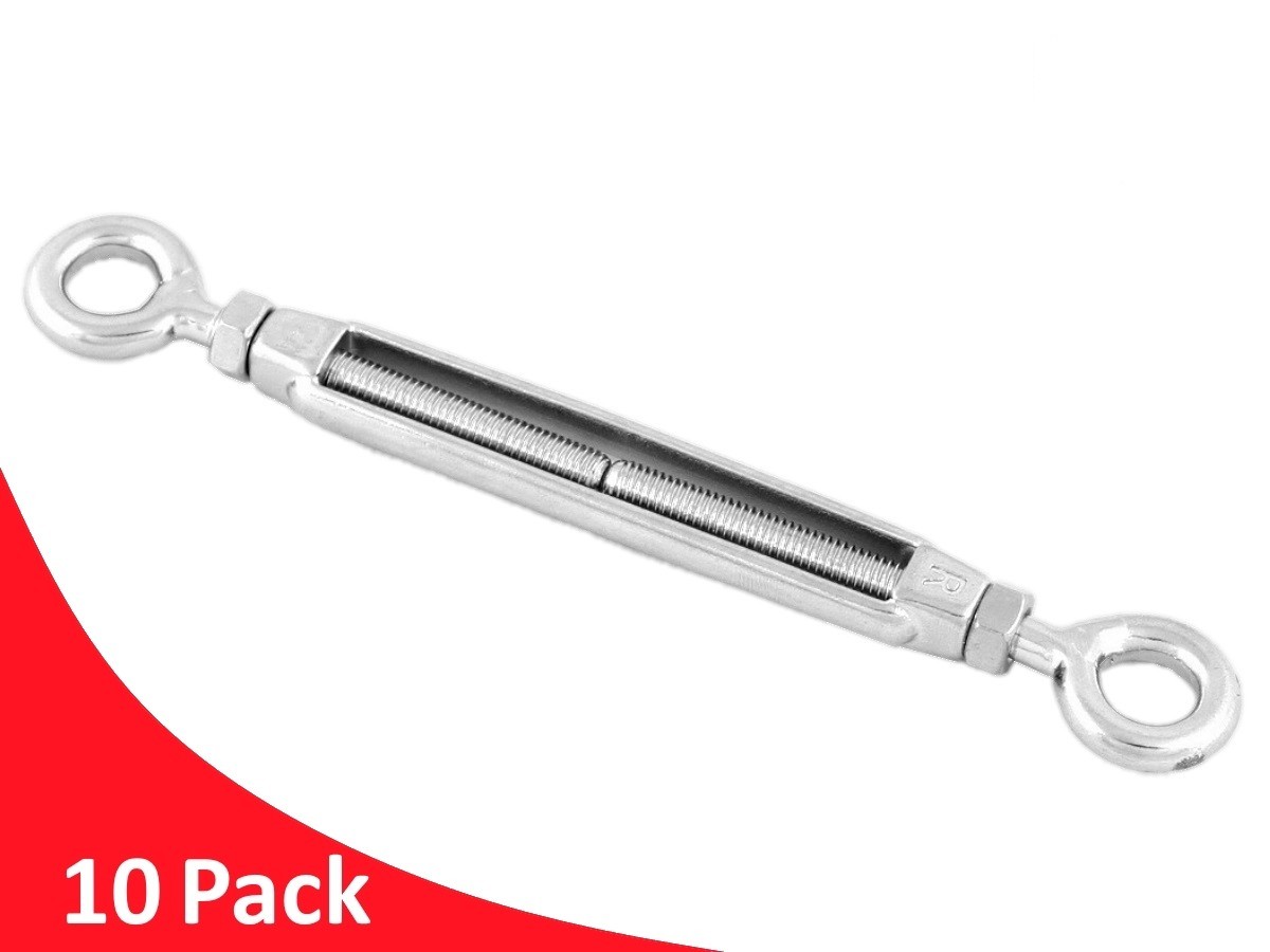 Eye Eye Open Turnbuckle G316 Stainless Steel ALL SIZES Low Cost Wire
