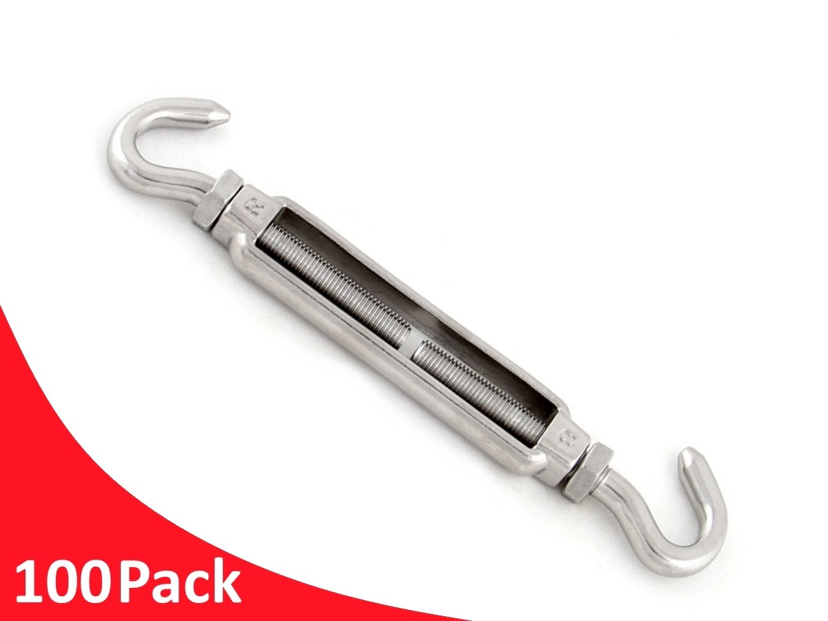 Hook Hook Open Turnbuckle G316 Stainless Steel ALL SIZES Low Cost Wire