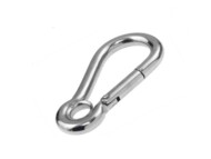 G316 Stainless Steel Spring Hook with Thimble Eye