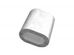+ Ferrule Oval Aluminium 3.0mm