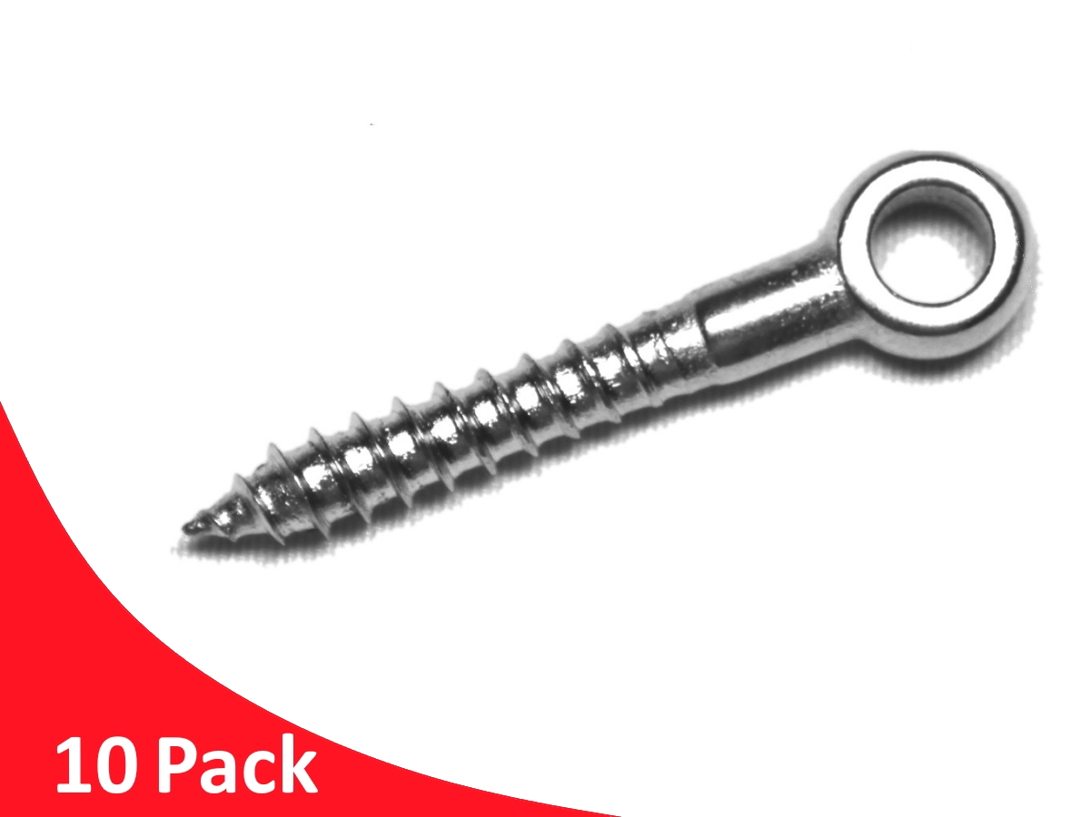 Lag Screw Eye 10 Pack
