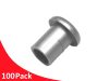 100 Pack Grey Nylon Split Ring Grommet