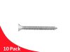 10 Pack Countersunk Screws Self Tapping