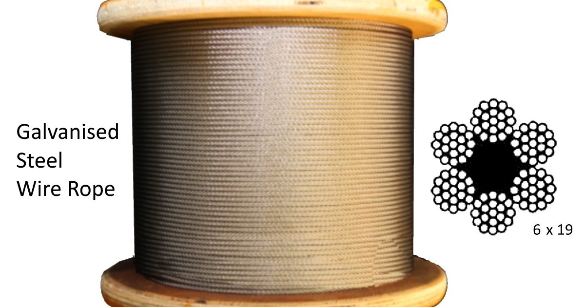 Gs Wire Rope 4.0mm 6x19 G1570 Galvanised Steel Wire Rope - Low Cost Wire
