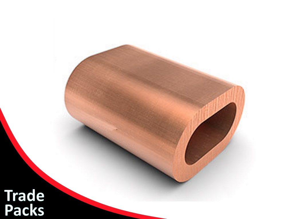 Oval Copper Swage Sleeves ALL SIZES