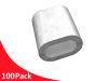 100 Pack Oval Aluminium Swage Sleeve