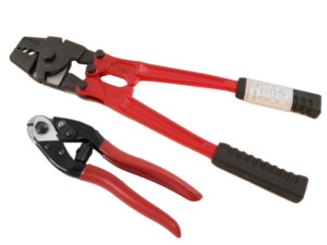 Heavy Duty Hand Crimping Tool and PB-200 Wire Rope Cutter Set