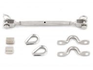 Jaw Jaw Bottlescrew Short Run Balustrade Kit with Swages, Saddles, and Thimbles