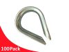 100 Pack Zinc Plated Commercial Thimble