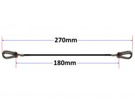 180mm Safety Lanyard Dimension Diagram