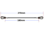 Saftey Lanyard Dimension Diagram (180mm)