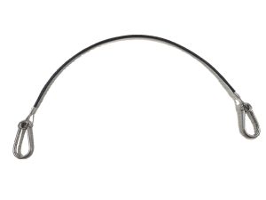 Stainless Steel Safety Wire Lanyard Black Coated