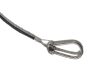 Detail of Stainless Steel Safety Wire Lanyard Black Coated