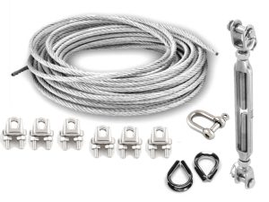 AL220 Stainless Steel Guy Wire Kit 1