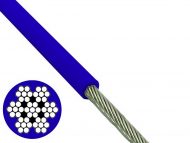 7x19 Blue PVC Coated Wire Rope