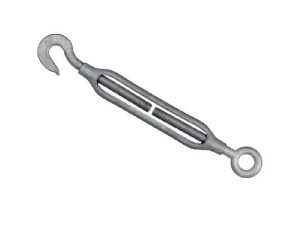 Hook Eye Open Turnbuckle M20 Steel Galvanised TRADE PACKS