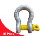 10 Pack Galvanised Bow Shackle AS2741 Grade S