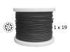BlackTech Reel of Wire Rope with structure 1x19