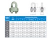 Dimension Table AS 1138Wire Rope Grips