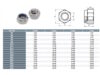 Nyloc Nut Dimensional Table