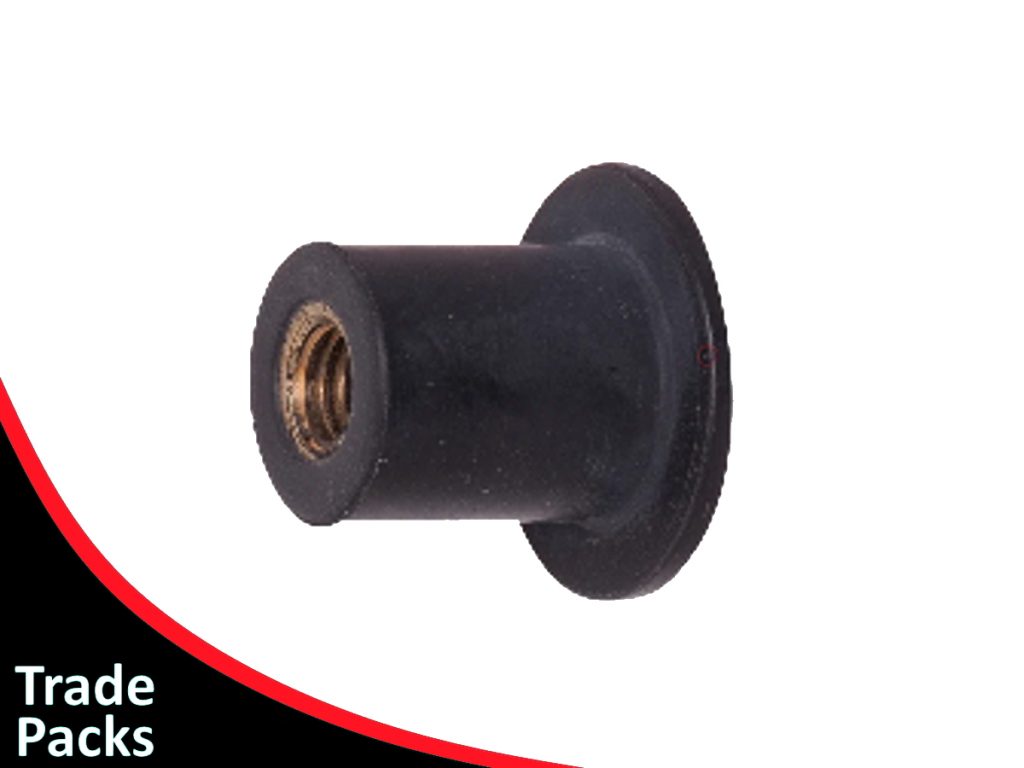 Well Nut Rubber Coated Brass ALL SIZES