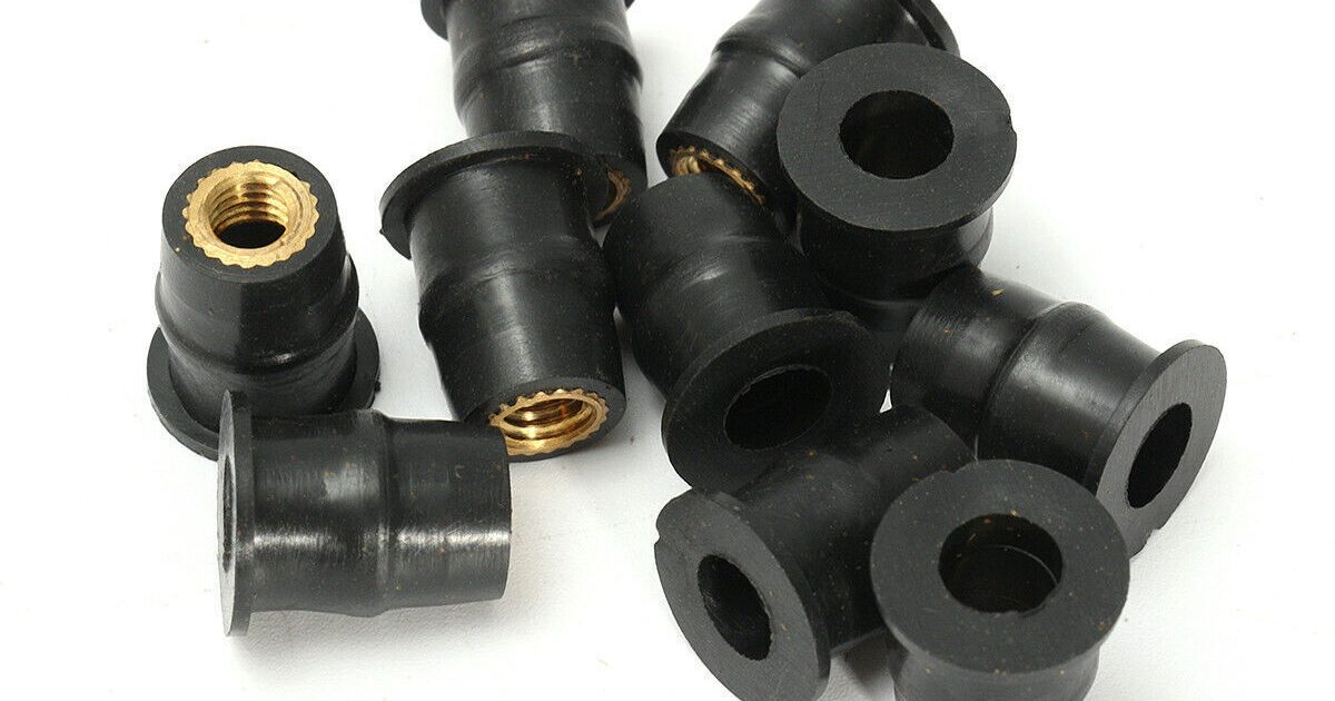 Well Nut Rubber Coated Brass ALL SIZES